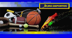 Desktop Screenshot of mirodeportes.com